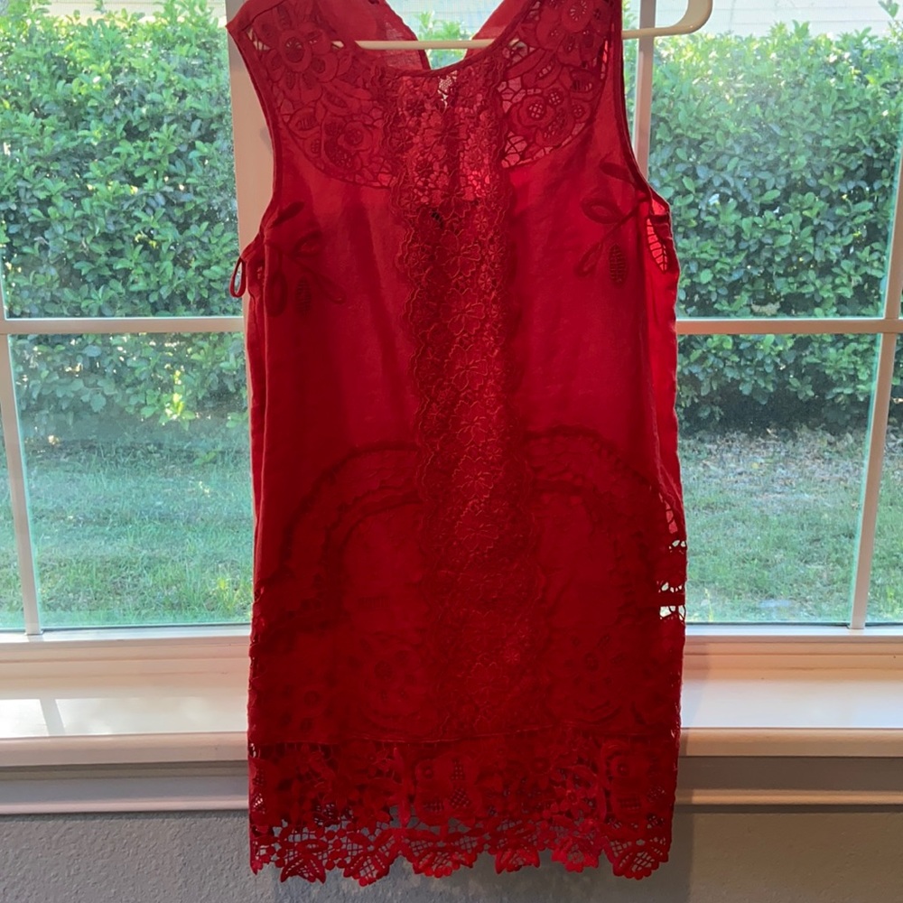 Lace Red Dress